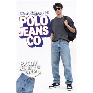 Vintage 1995 Polo Jeans Co Baggy Men’s Relaxed Fit Denim 31x32 Ralph Lauren